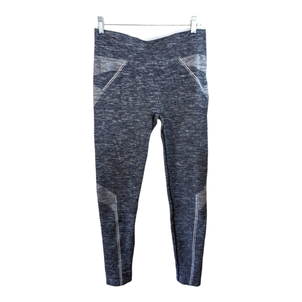 Saucony Marled Gray Warp Running Leggings Size Large
